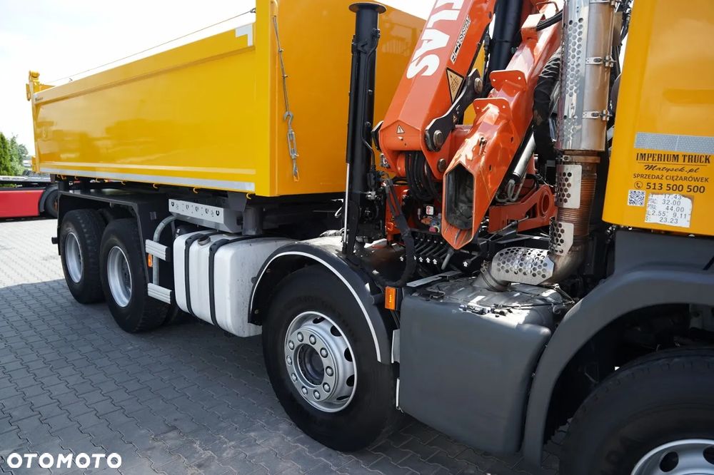 Scania P 410 / 8x4 / WYWROTKA - 6 M + HDS ATLAS 116.3  / ROTATOR / EURO 6 / - 24