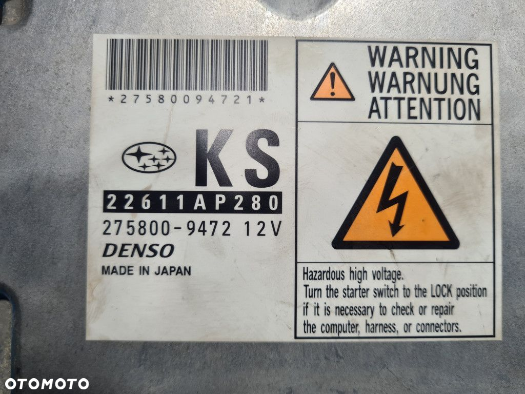 STEROWNIK SILNIKA 2.0D SUBARU IMPREZA III GH - 2