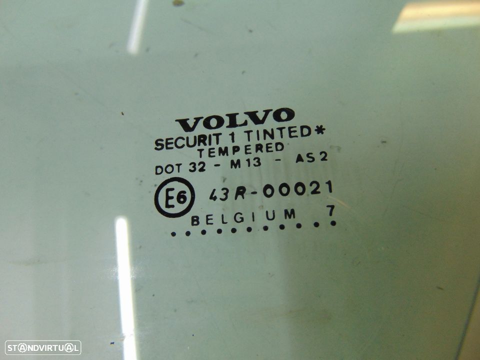 Volvo 480 turbo vidros das portas originais verdes com calha - 5