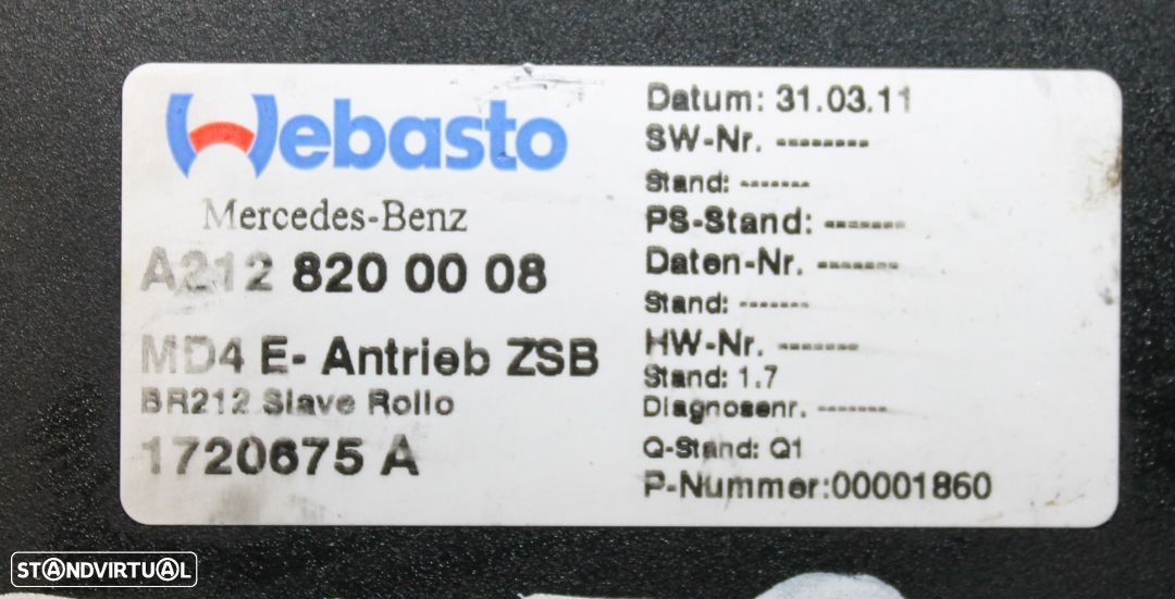 Motor Tecto  Mercedes W212 - 4