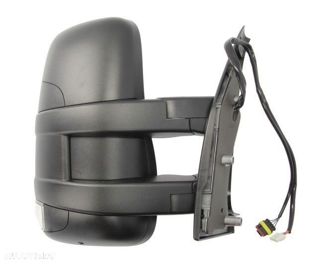 Oglinda usa exterioara Iveco Daily, 09.2011-07.2014, partea Dreapta, reglare electrica; incalzit; scurt; sticla convexa; geam cromat; cu Lucas; Cu radio, Aftermarket - 1