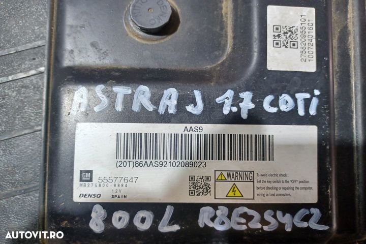 Calculator motor ECU 55577647 - 1.7 CDTI 55577647 - 1.7 CDTI Opel Ast - 3