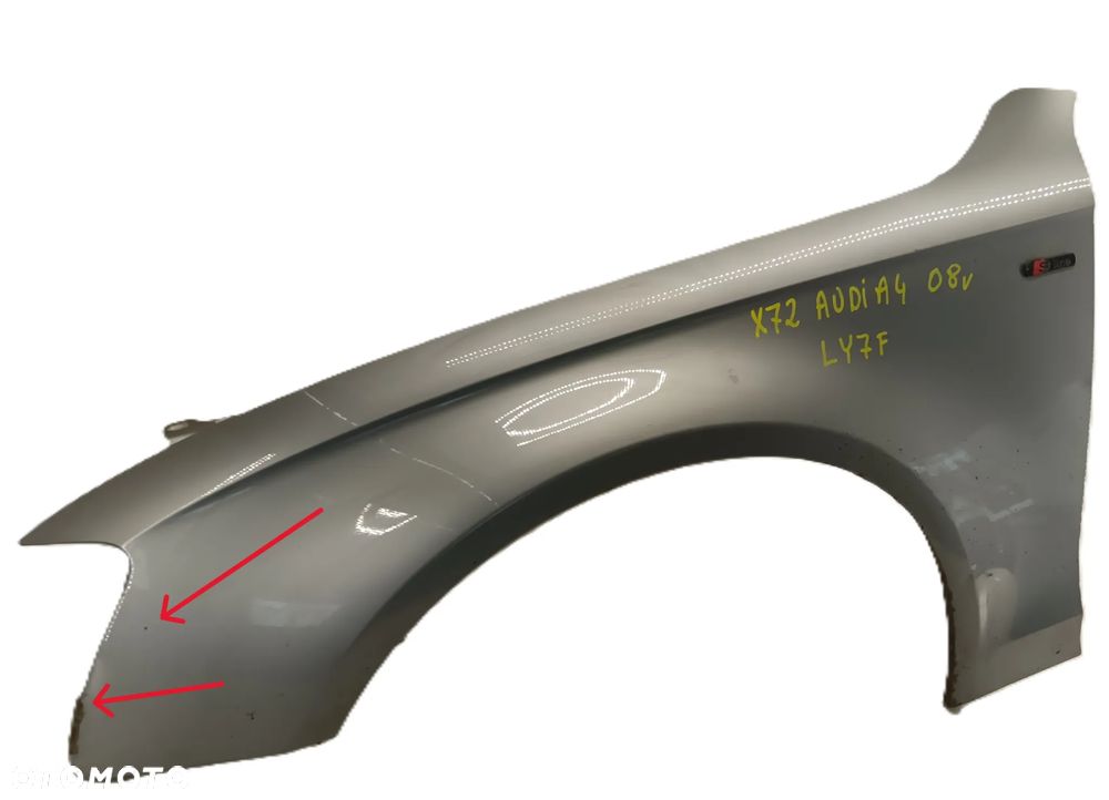 błotnik lewy przedni AUDI A4 B8 08-15 LY7F - 2