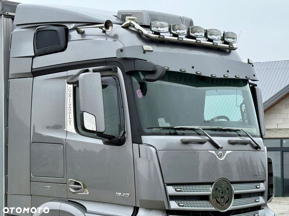 Mercedes-Benz ACTROS 1840 / FIRANKA / 20 EUROPALET / EURO 6 / JEDYNY TAKI / GRIZZLY / SUPER STAN / SERWISOWANY / 2015 ROK / SYPIALKA - 15