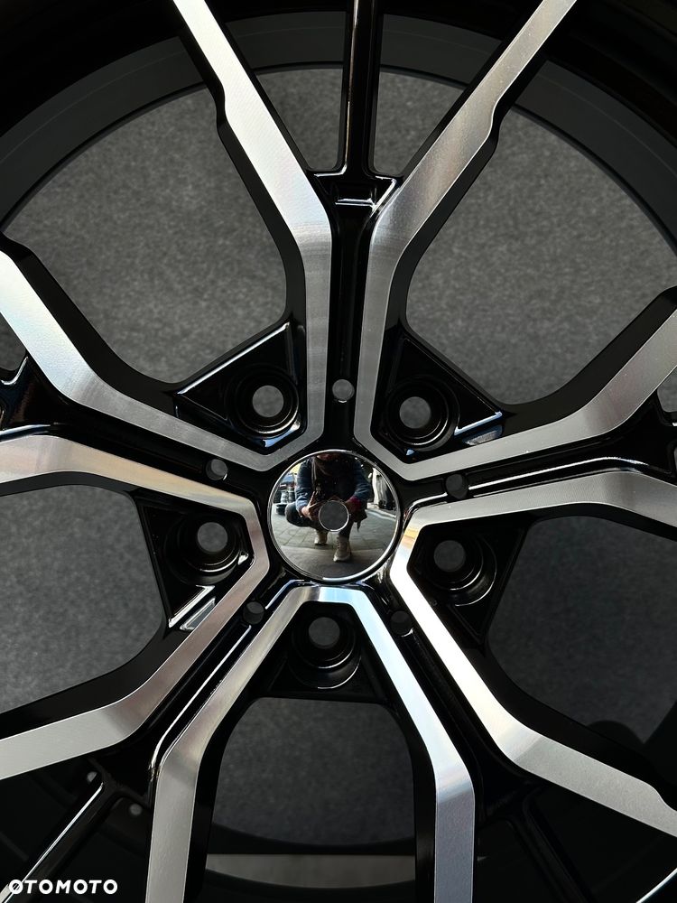 NOWE alufelgi 5x120 19” do BMW czarny połysk polerowany front - 2