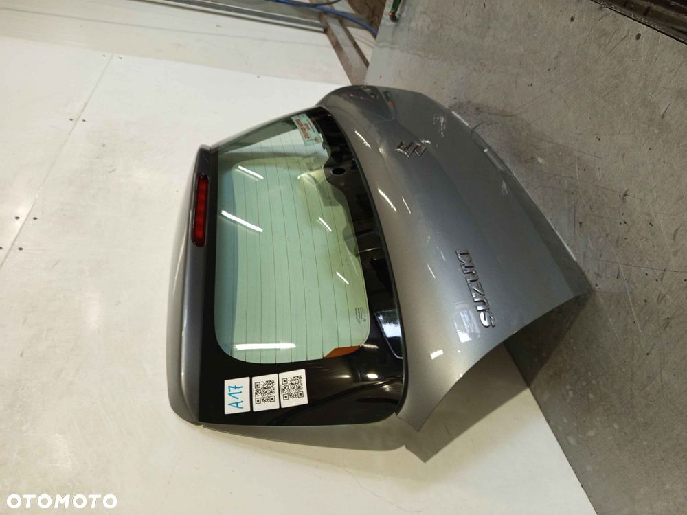 + KLAPA TYŁ TYLNA BAGAŻNIKA SUZUKI SWIFT 4 IV MK.4 SZARA LEKKO ZIELONA - 3