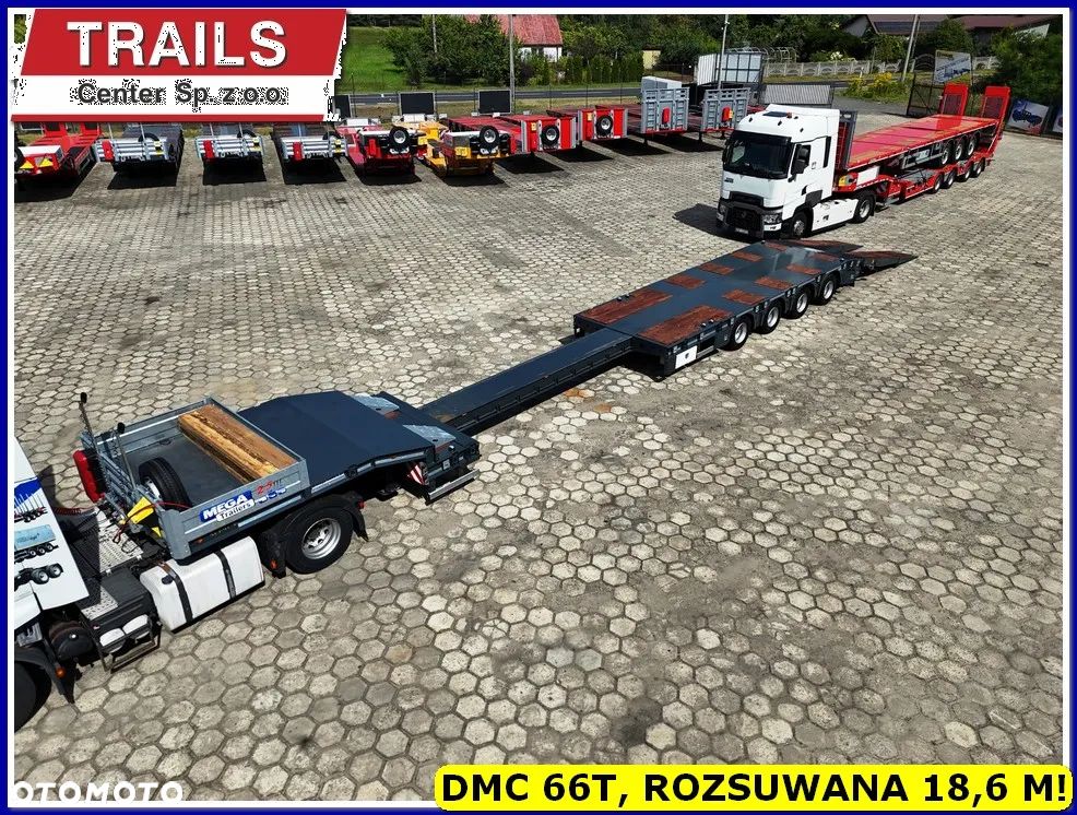 Inny Niska podłoga 4-osie, rozciągana dł. 18,60 m,  własne PTO, NAJAZDY HYDRAULICZNE. !!! - 5