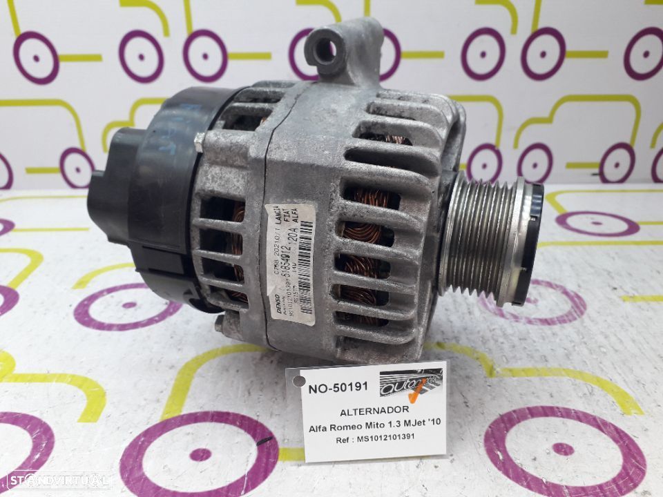 Alternador Alfa Romeo Mito 1.3 MJet 95Cv de 2010 - Ref: MS1012101391 - NO50191 - 2