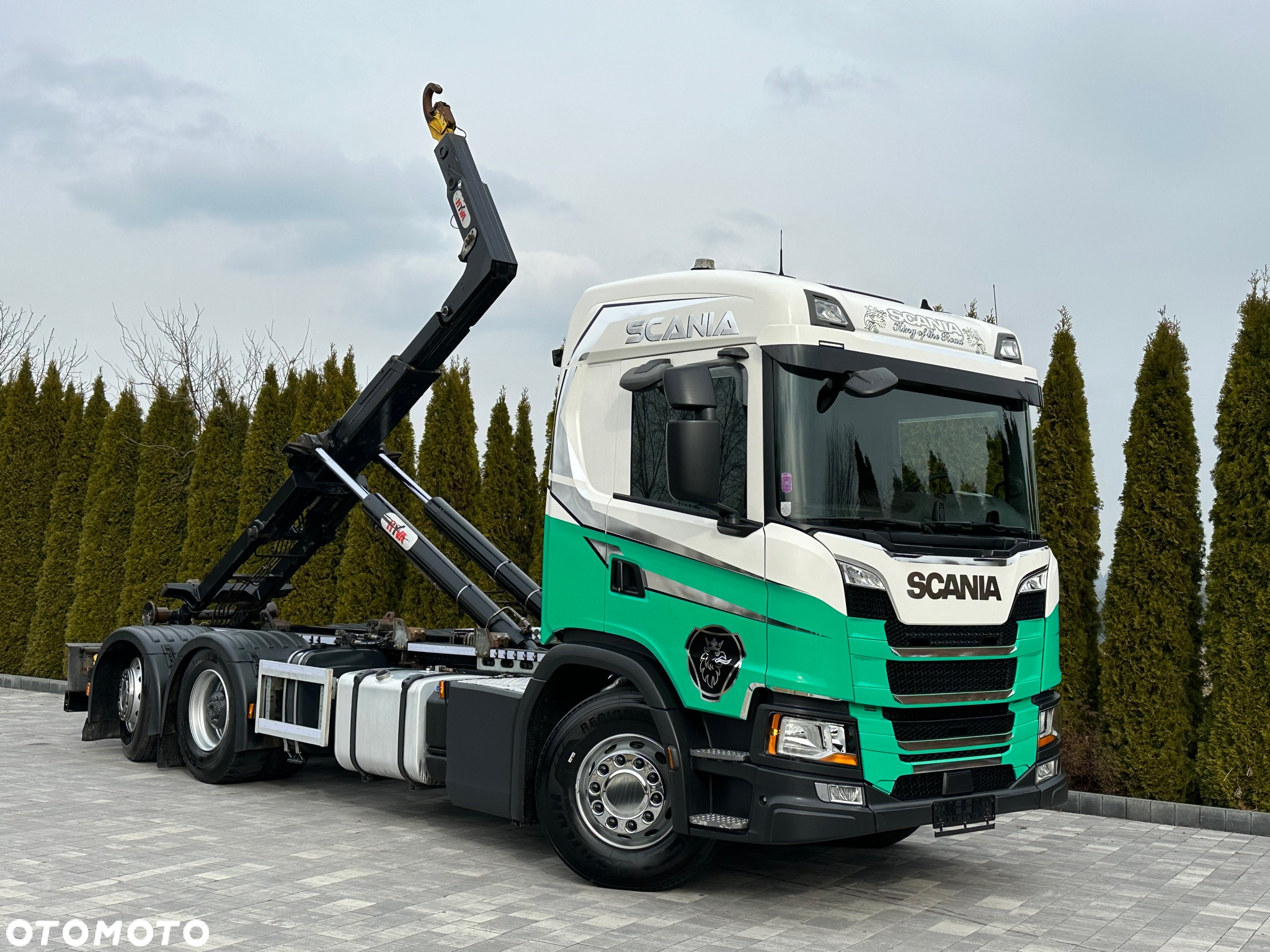 Scania / G450 / 6X2 / HAKOWIEC / HYVA 22.60.SK  / Oś-SKRĘTNA-PODNOSZONA / - 8