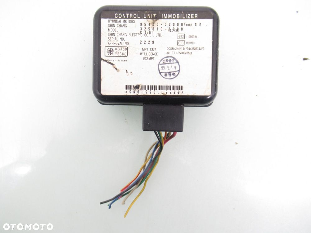 STACYJKA STEROWNIK HYUNDAI ATOS PRIME 1.0 3911002740 S02808224 3258101000 - 11