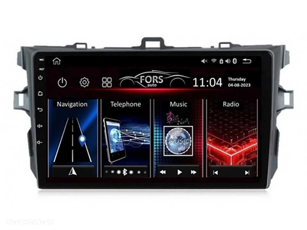 Radio samochodowe Android Toyota Corolla (9", silver) 2006.-2013