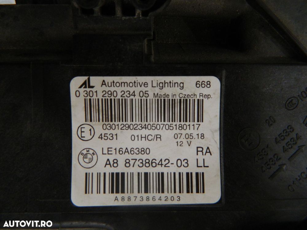 Far dreapta BMW Seria 2 F45 / F46 LCI FULL LED, 2018, 2019, 2020, 2021, cod origine 873864-03. - 6