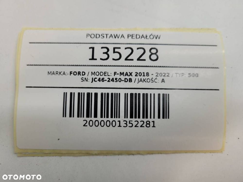 PODSTAWA PŁYTA PEDAŁÓW FORD F-MAX 500 EURO 6 JC46-2450-DB EUROPA - 8
