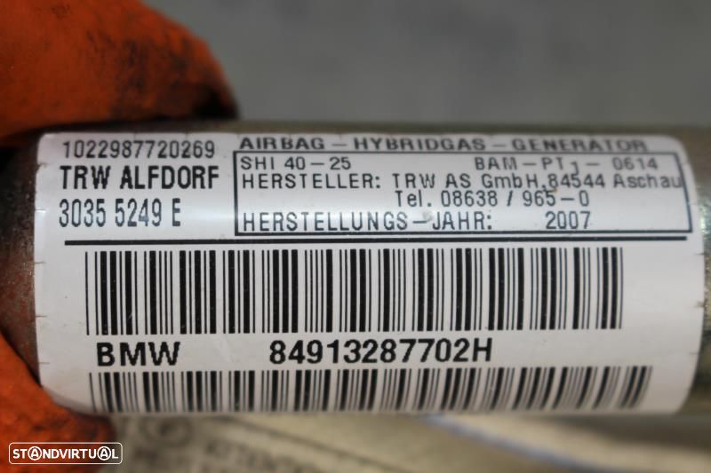 Airbag De Cortina Esquerdo Bmw 1 (E87)  72129132877 / 9132877 / 303552 - 7