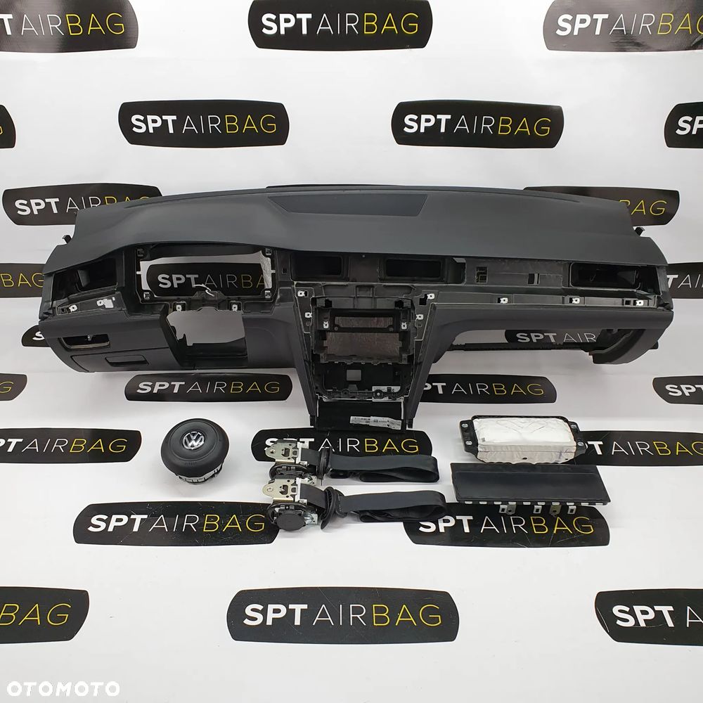 VW PASSAT B8 ARTEON DESKA ROZDZIELCZA KONSOLA KOKPIT PULPIT PODUSZKI AIRBAG AIR BAG PASY KIT SET - 1