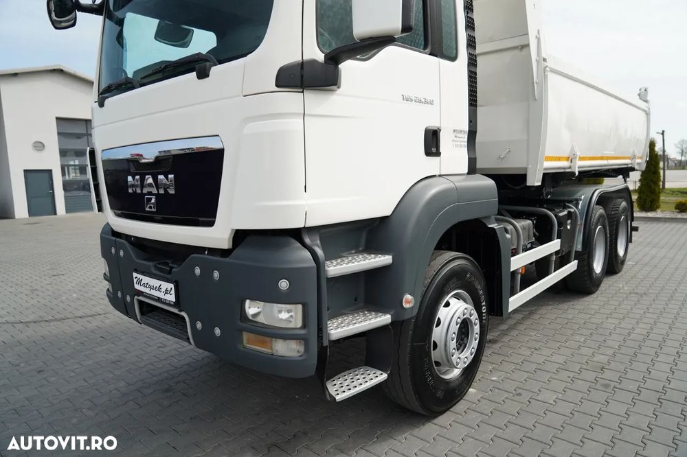 MAN TGS 26.360 / 6X4 / BASCUNĂ DUBLU / BASCUNĂ HIDRODOXICĂ / MANUALĂ BORDMATIC - 16