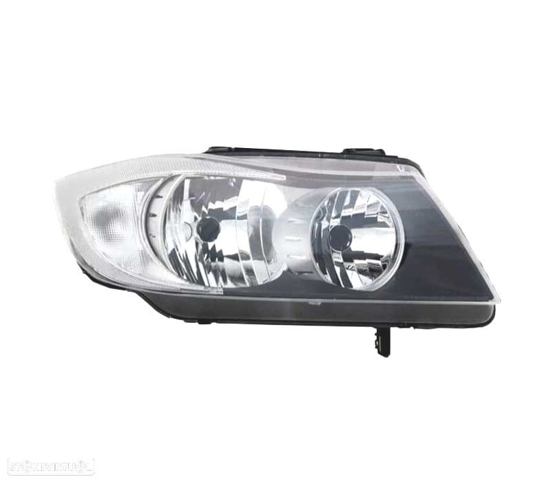 FAROL DIR OPTICAS BMW E90 4P E91 TOURING 05-08 FUNDO CROMADO - 1