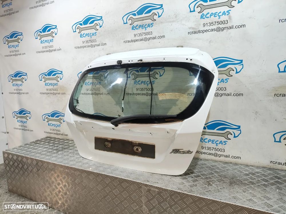 Porta / Tampa da Mala Ford Fiesta VI 6 MK6 em Branco / Branca - 7