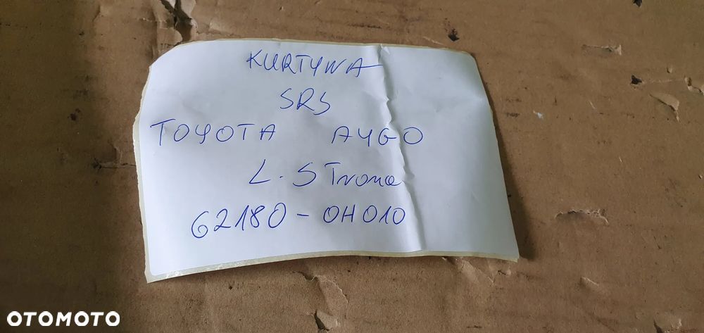 Kurtyna airbag poduszka boczna lewa Toyota Aygo I 62180-0H010 - 8