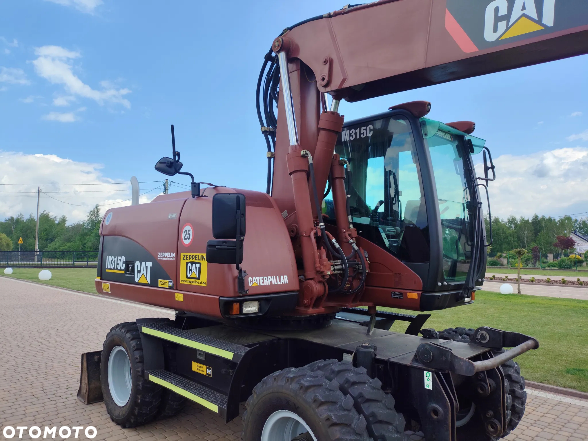 Caterpillar 315C / KOPARKA KOŁOWA / SPROWADZONA / NOWE OPONY / 10 000 MTG / - 15
