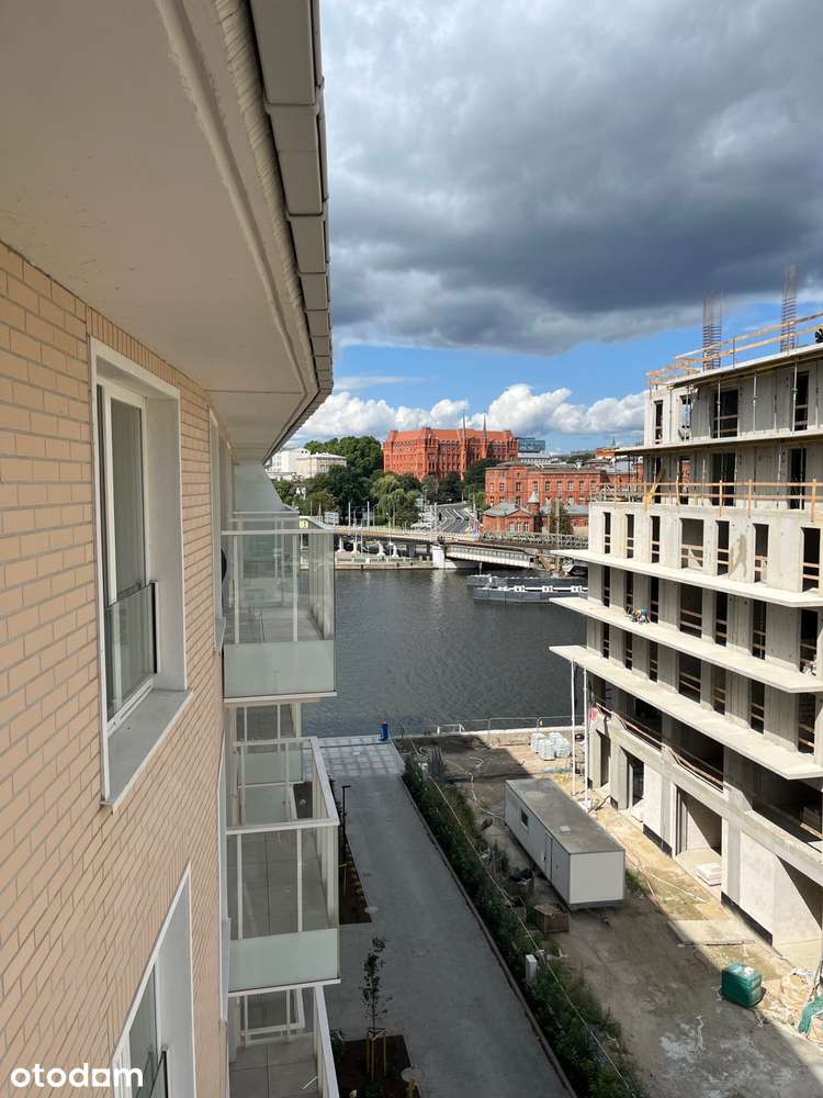 Sprzedam nowy apartament w centrum z balkonem i widokiem na Odrę