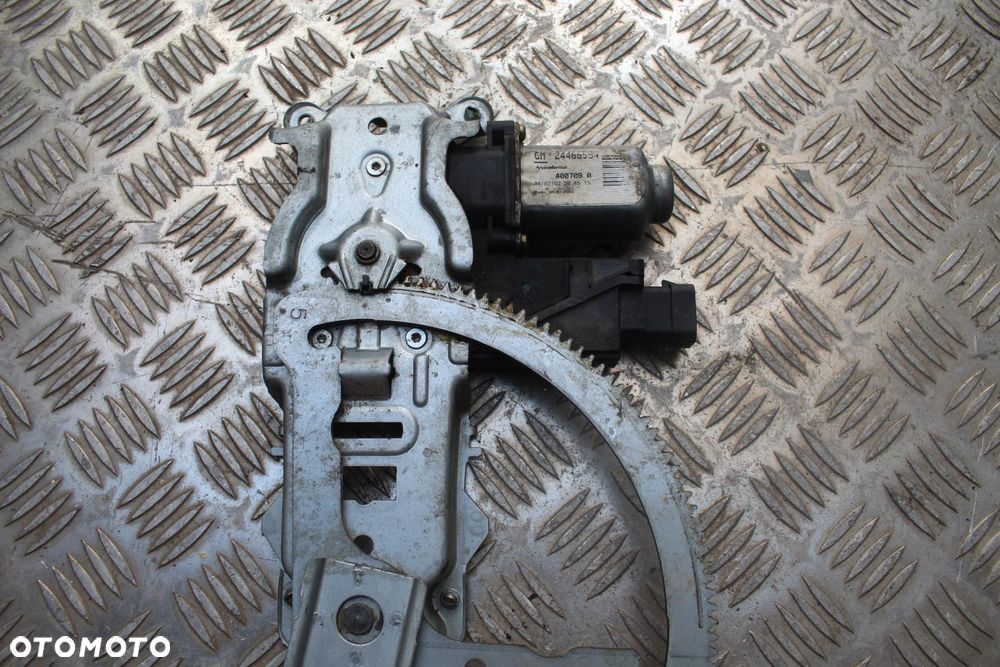 MECHANIZM PODNOŚNIK SZYBY PRAWY PRZÓD OPEL CORSA C 24466596 - 5