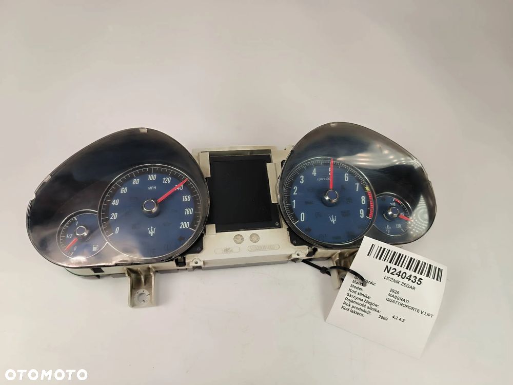 Licznik zegar 250887 (USA) Maserati Quattroporte V lift 2009 - 1