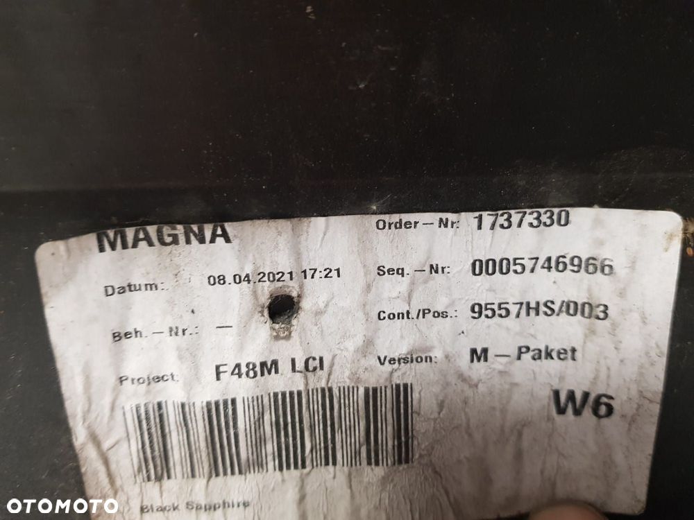 BMW X1 F48 M M-PAKIET LCI LIFT  19- ZDERZAK PRZEDNI PRZÓD 8075875 - 10