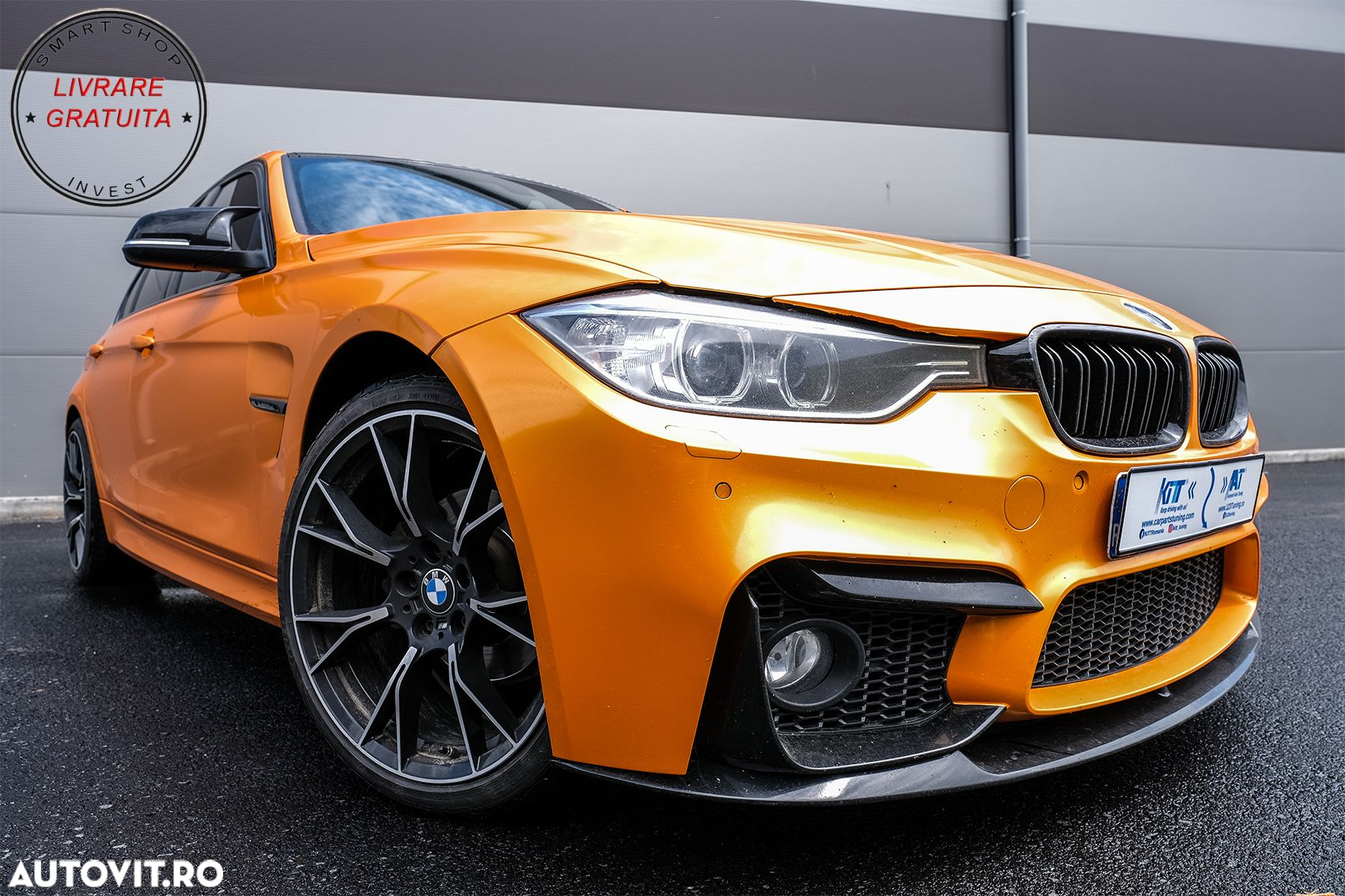 Grile Centrale BMW Seria 3 F30 (2011+) Piano Black M Design- livrare gratuita - 11