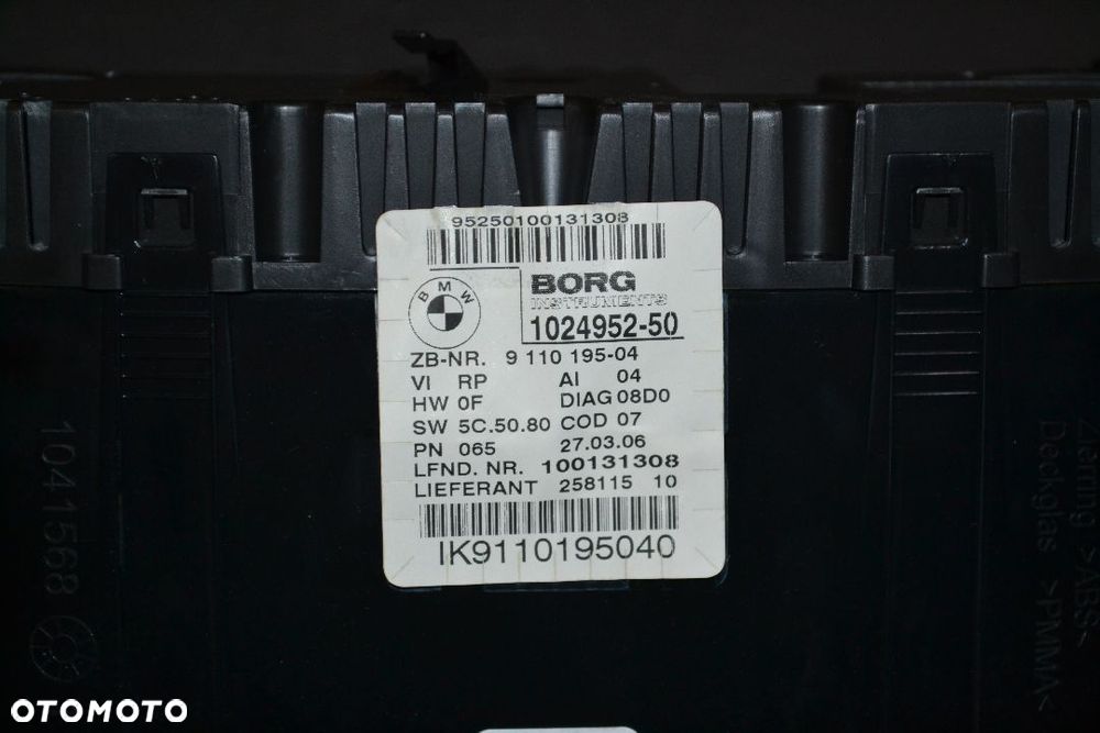BMW E81 E87 LICZNIK ZEGAR DIESEL 9110195 EUROPA - 3