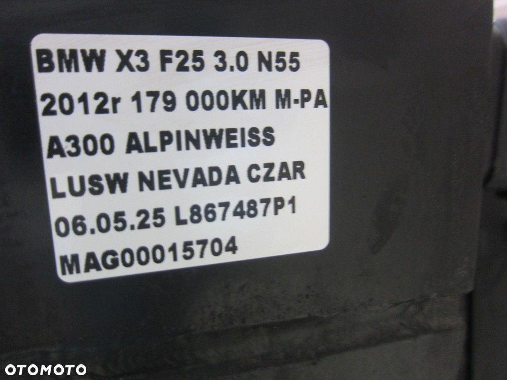 BMW X3 F25 X4 F26 PAS PRZEDNI BELKA WZMOCNIENIE CZOŁOWE 7371989 N55 306KM - 16
