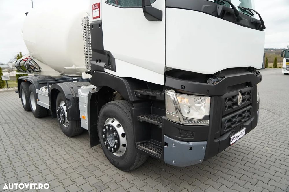 Renault C 430 / 8X4 / BETONIERĂ / MIXER 9 M3 / JANTE DIN ALIAJ / EURO 6 / - 8