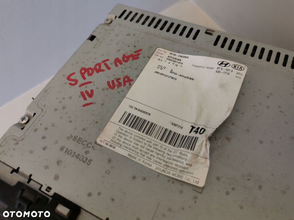 KIA SPORTAGE IV 16-21 USA RADIO EKRAN WYSWIETLACZ 96180-D9400WK - 4