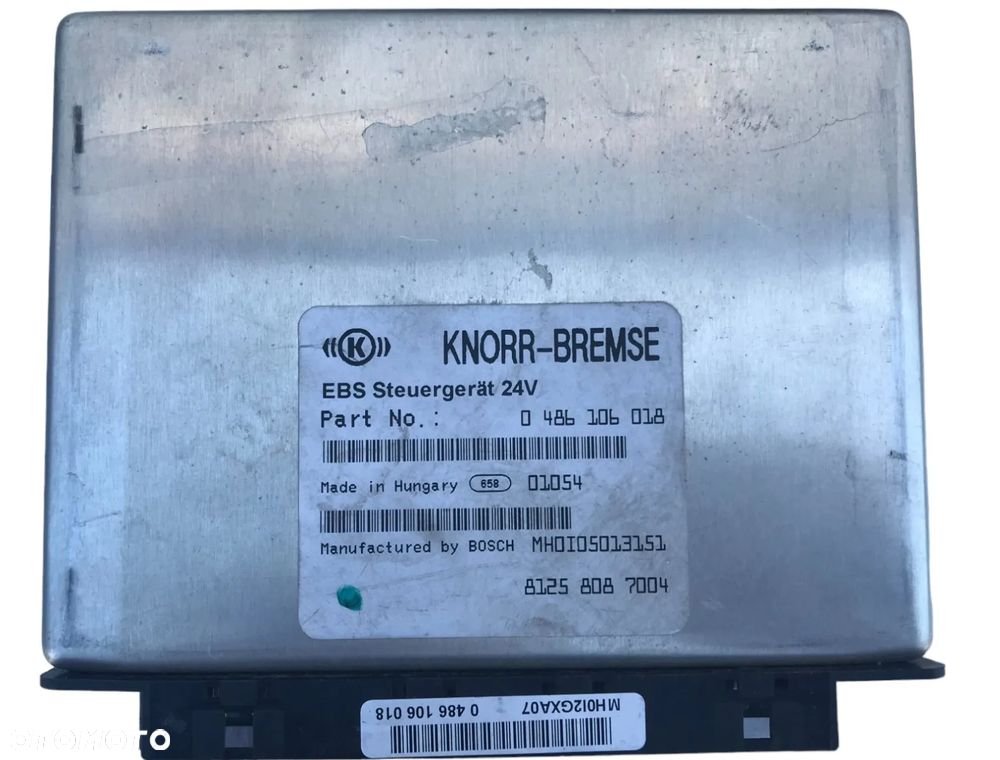 MODUŁ STEROWNIK KOMPUTER EBS MAN TGX TGS TGA 81258087004 0486106018 - 1