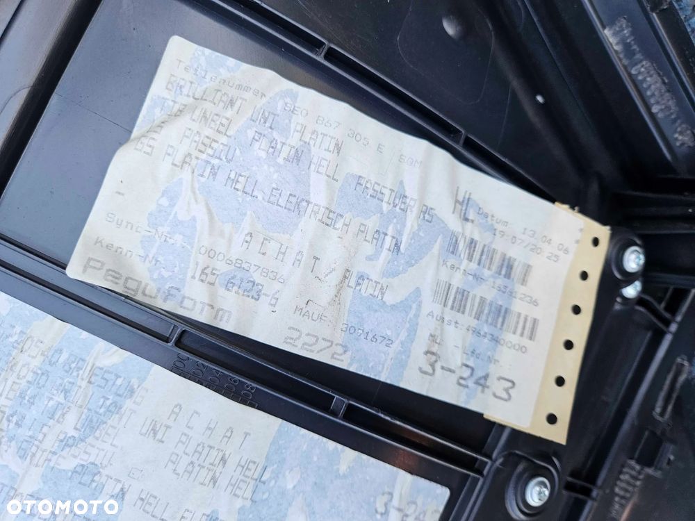Boczek Boczki Drzwi Jasne Welur Platin Hell Tyl Tylne Glosnik Maskownica Audi A4 B6 B7 - 22
