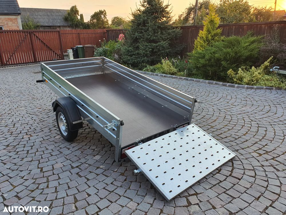Trailer Europe ALFA, 2 axe ,1 axe , arc de foi, torsiune , sistem franare - 24