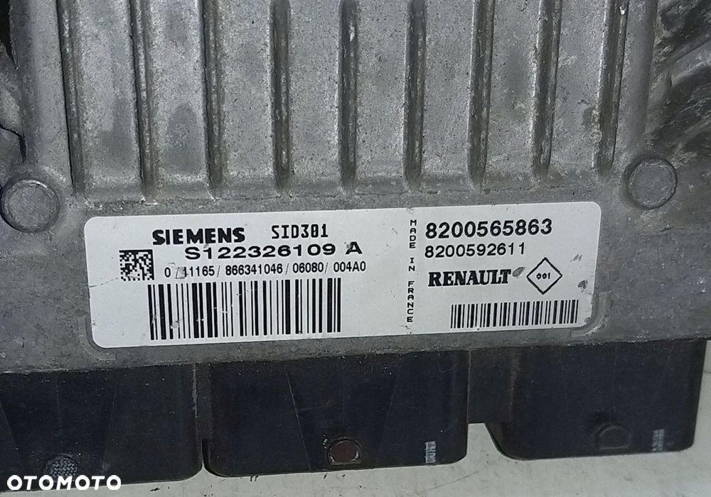 RENAULT SCENIC MEGANE II 1.5 DCI CLIO III KOMPUTER STEROWNIK 8200565863 - 2