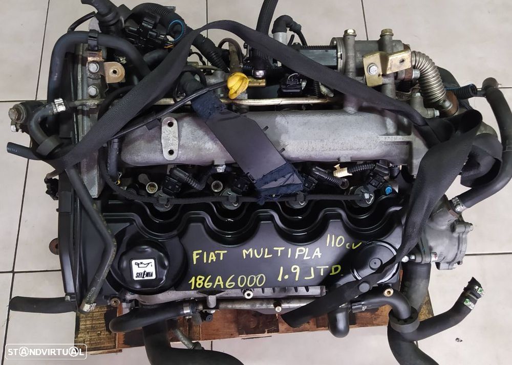 Motor Fiat multipla 1.9 JTD 110cv 186A6 caixa velocidades - 8