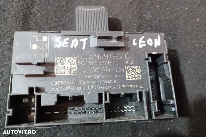 Modul control usa fata stanga 5Q4959592C 5Q4959592C Seat Leon 2 1P [2 - 3