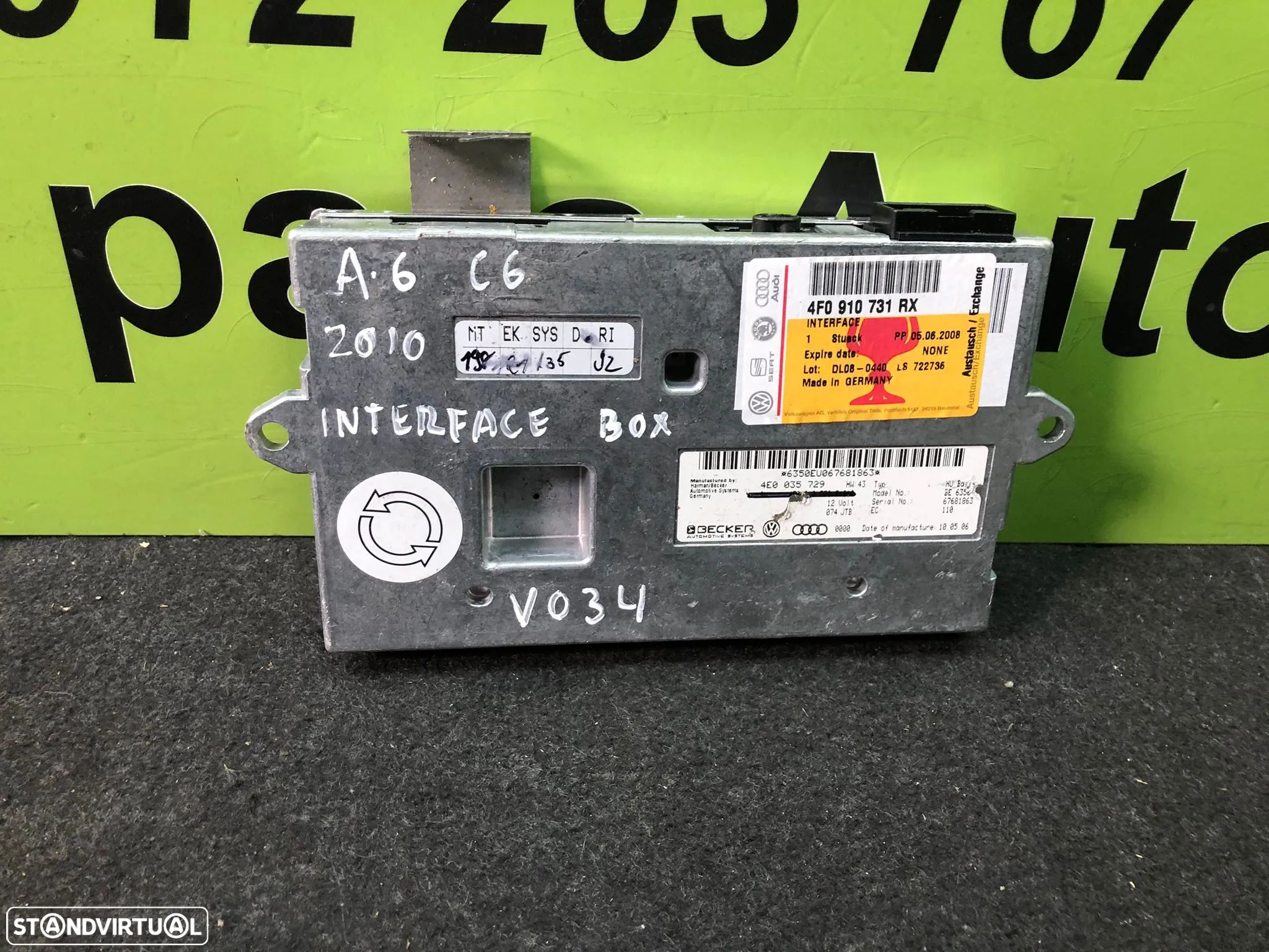 AUDI A6 C6 A8 MODULO INTERFACE Box - V034 - 1