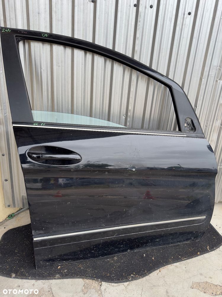 MERCEDES b 245 drzwi prawe przód c 191  czarne szyba zamek klamka chrom - 1