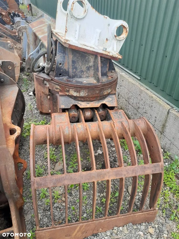 Kinshofer D15 na 2 siłownikach, chwytak hydrauliczny obrotowy sortujący wyburzeniowy kleszcze, waga 650kg. - 6