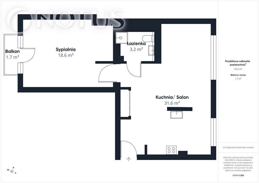 Stary Mokotów | 2 pokoje | metro | balkon | 54 m²