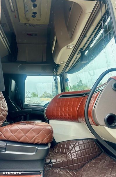 DAF XF480 SUPER SPACE CAB AUTOMAT STANDKLIMA LODÓWKA FULLSPOJLERY SKÓRA FULLLED 2xALUTANK ALUFELGI KLIMA WEBASTO LOW DECK MEGA EURO 6 2018r ŁADNY - 12