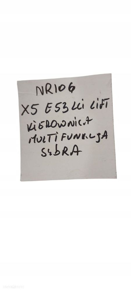 Bmw X5 E53 Lci Kierownica Skórzana Poduszka Airbag Multifunkcja Nr 106 - 7