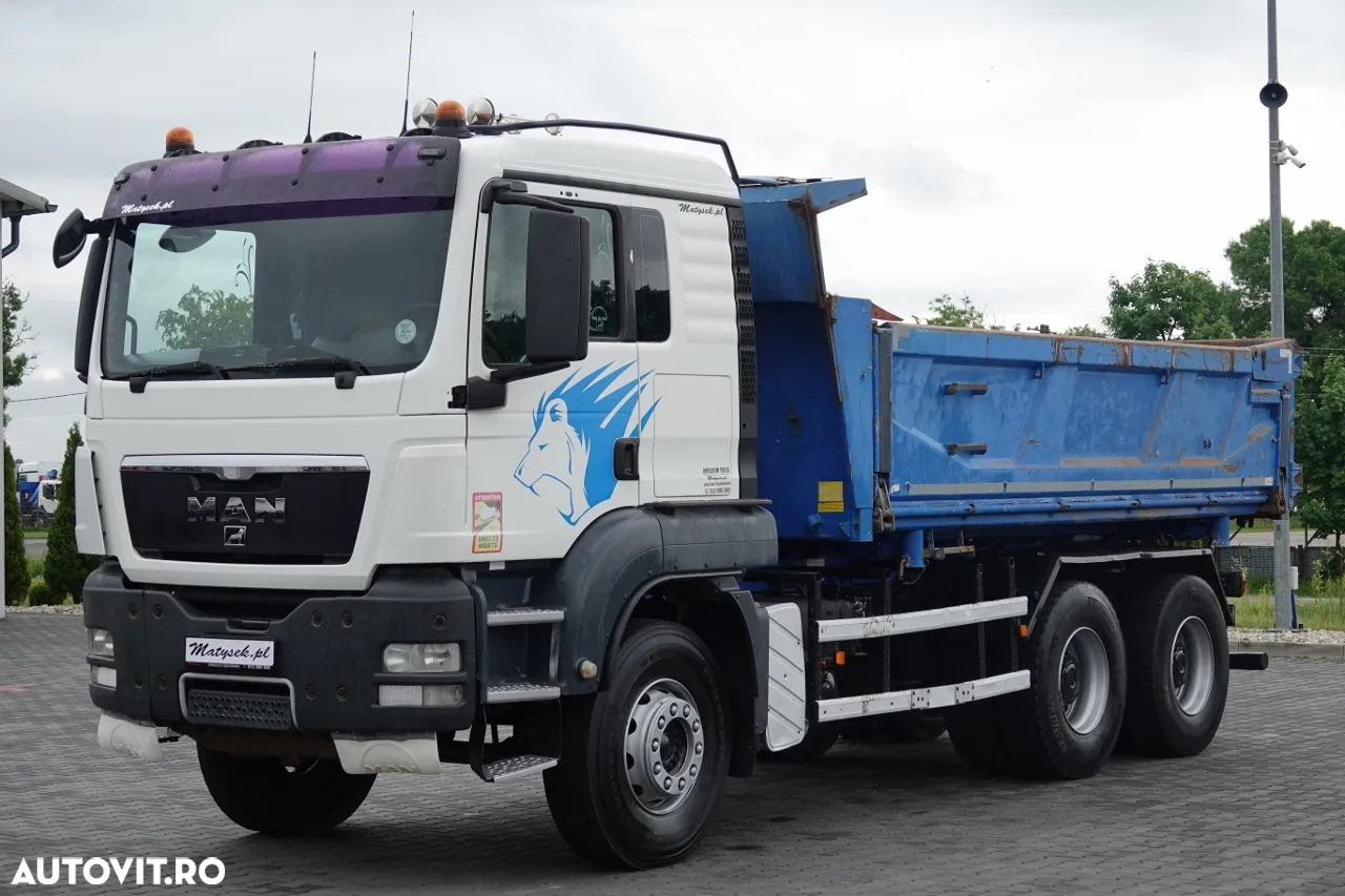MAN TGS 26.360 / 6x4 / 2 FETE TIPPER / HYDROBRA / BORDMATIC / IMPORTAT - 8