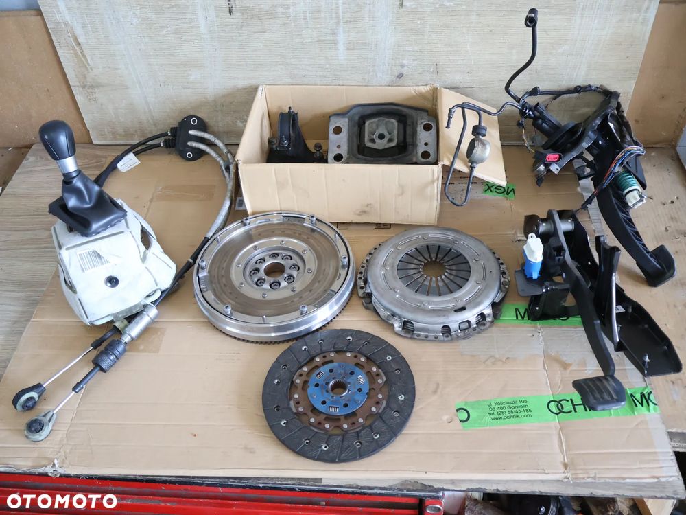 FORD MONDEO MK4 07-14 SKRZYNIA BIEGÓW ZESTAW DO PRZEKŁADKI PRZEKŁADKA PRZERÓBKA SKRZYNI BIEGÓW AUTOMAT POWERSHIFT NA MANUALNĄ MANUAL KOMPLET EUROPA 6 BIEGÓW SPRZĘGŁO NOWE KOŁO DWUMASOWE