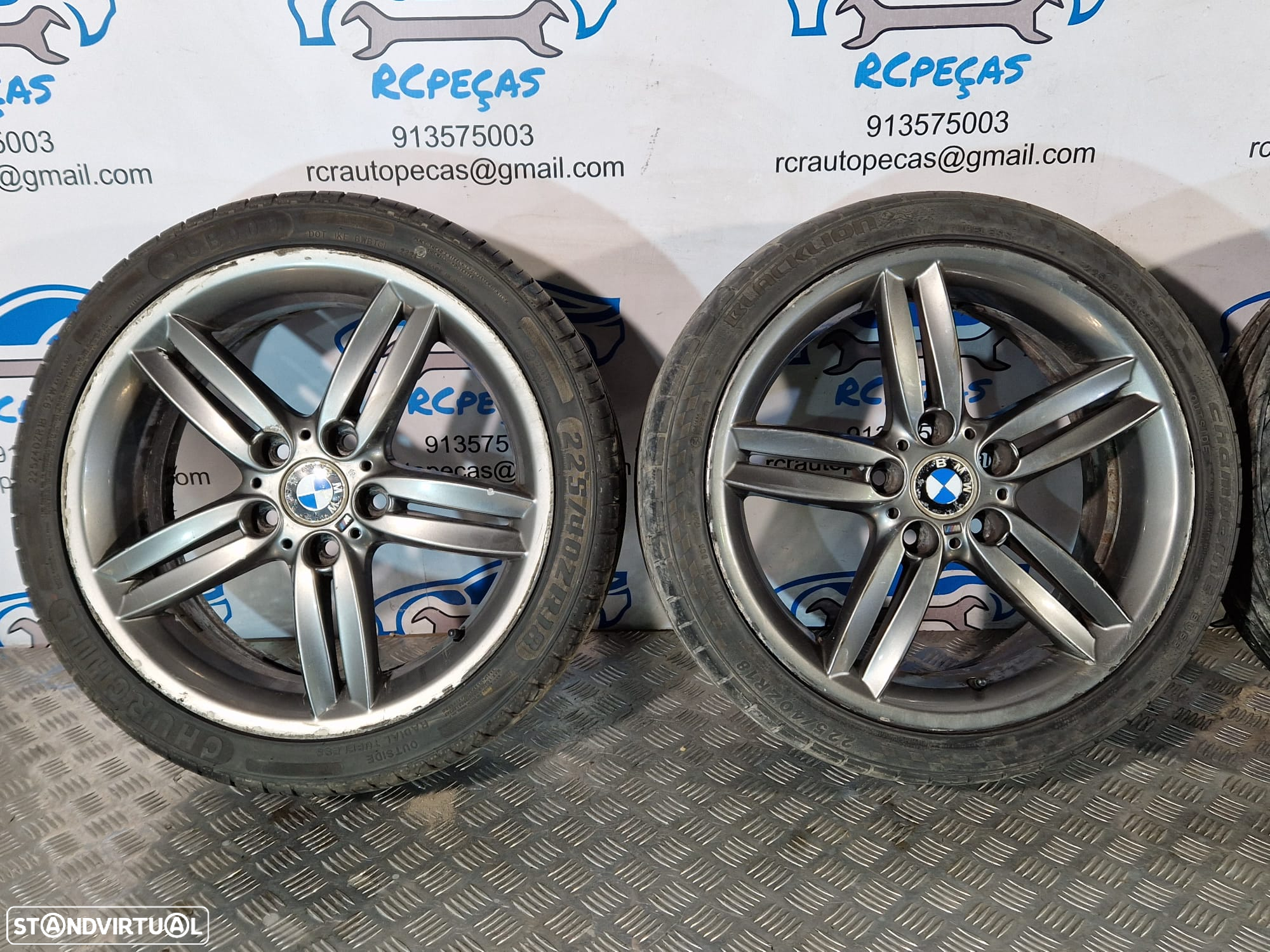 .Conjunto Jantes 18 Originais BMW Pack M Style 208 208M 7.5J ET49 8.5J ET52 5x120 - 3