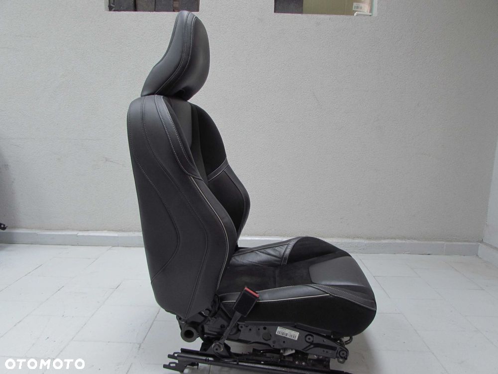VOLVO S60 II 10-17 R DESIGN FOTELE SIEDZENIA KANAPA OPARCIE TAPICERKA SKORA ALCANTARA GRZANE - 16