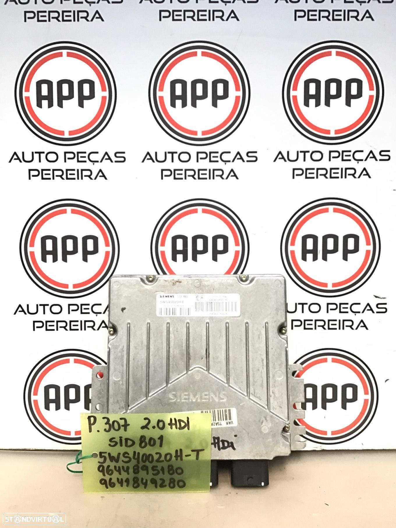 Centralina motor PSA 2.0 HDI Siemens, referência 5WS540020H, 9644895180, 9641849280. - 1